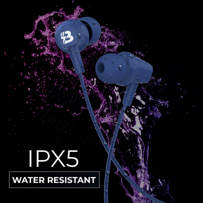 Techbolt BassPods Neckband Earphones with ENC Mic, Super Extra Bass ＆ Fast Charging (Made In India)